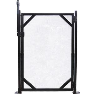 WaterWarden 4 Pool Gate, Pool Fence Gate - 30 Wide, Self-Closing and Removable Pool Door, Coordinates with 4x12 ft Outdoor Child Safety In-Ground Pool Fencing, Easy DIY Installation,Black