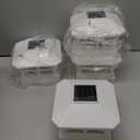 GreenLighting Mission Solar Post Cap Lights Fits 5x5 PCV/ Vinyl Outdoor Solar Powered Light, Fence Post, Landscaping, Deck, Garden- Bright LED, Waterproof White 4 Pack