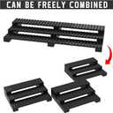2 Pack Brick Minifigure Display Stand - 3-Tier Display Case for Lego Mini Figures - Holds 66 Figures - Black Stylish Organizer for Collectors | Great Gift for Minifigure Lovers