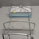 Home NeverRust Aluminium Large Shower Caddy with Soap Tray Chrome