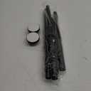 AIZESI Shower Rod, Adjustable 42-74 Inch Black Shower Curtain Rod, 1" Diameter Tension Rod No Drilling, Anti-Slip, Premium Stainless Steel Anti-Rust, Shower Rods for Bathroom