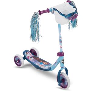 Huffy Toddler 3-Wheel Scooter for Kids, Multiple Colors & Licensed Character Graphics, Ages 3+, Durable Steel Frame, Wide Non-Slip Deck, Stable Lean-to-Steer Design, Light-Up Options, Girls/Boys