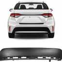 Matte Black Rear Bumper Lower Molding Trim Cover Replacement for Corolla LE XLE 2020 2021