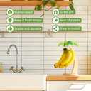 Banana Holder - Banana Hanger Tree with Stainless Steel Hook for Kitchen Countertop
