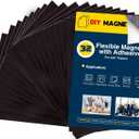Magnetic Sheets With Adhesive Backing for 4x6" Pictures(Pack of 32),Adhesive Photo Magnets for Home/Classroom/Office,Magnets for Refrigerator