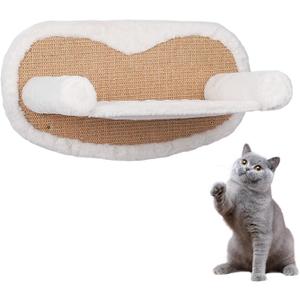 Cat Wall Furniture Wall Cat Shelves White Flannel Hammock Easy Installation Space Saving for Sleeping Lounging
