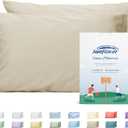 Sunflower King Pillowcases Set of 2, 100% Cotton King Size Pillow Cases 2, 2040 inches Light Brown, Soft and Breathable