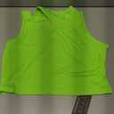 LovelyWholesale Crop Tops for Women Sexy Cut Out Tops Mock Neck Tank Top (Green, L)
