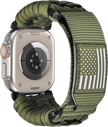 CAGOS Rugged Nylon Apple Watch Ultra 3 Band Compatible with iWatch Band 49mm 46mm 45mm 44mm 42mm Men, Breathable Braided Nylon Strap Sport Loop Adjustable Wristbands for iWatch Bands Ultra 3/2/1 Series 10 9 8 7 6 5 4 3 2 1 SE CAGOS Rugged Nylon Apple Watch Ultra 3 Band Compatible with iWatch Band 49mm 46mm 45mm 44mm 42mm Men, Breathable Braided Nylon Strap Sport Loop Adjustable Wristbands for iWatch Bands Ultra 3/2/1 Series 10 9 8 7 6 5 4 3 2 1 SE