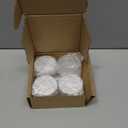 4 Packs15g Frosted Glass Cosmetic Jars with White Lids Refillable Empty Cream Containers Small Cosmetic Storage Pots for Travel, Sample, DIY Skincare, Lip Balm, Eye Cream, Face Lotion