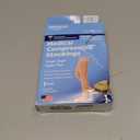 Amazon Basic Care Medical Compression Stockings for Circulation, Varicose Veins, Edema, Swelling, 20-30 mmHg, Women & Men Thigh Length Hose, Open Toe, Beige, X-Large (Previously NuVein)