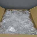 Goodluck 40 PCS Diamond Stemless Plastic Wine Whiskey Glasses, 12 Oz Disposable Cocktail Glasses, Suitable for Weddings, Birthday Parties, Family Gatherings, Bars, etc Gold rimmed cups (Clear and Gold)