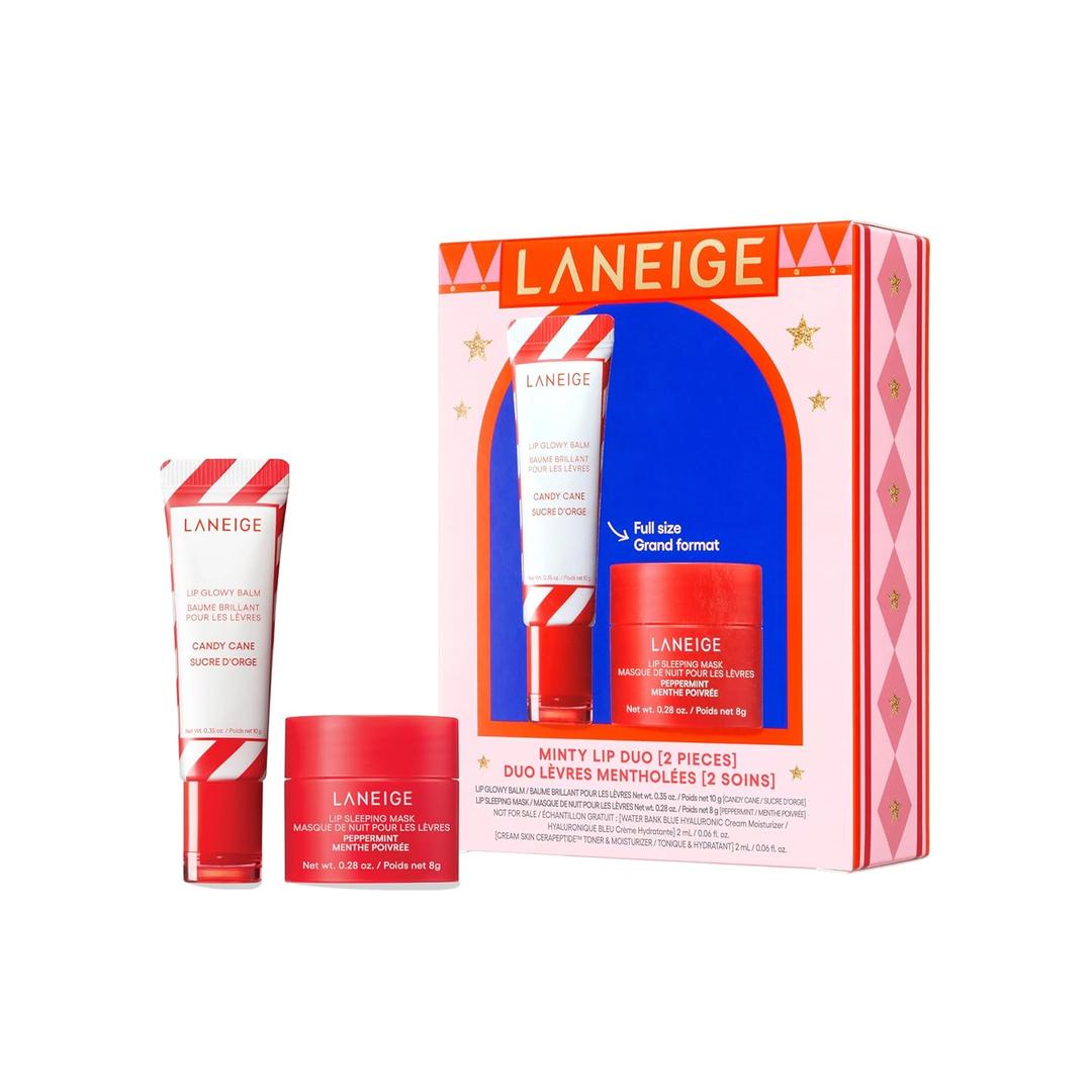 Laneige Skincare & Lip Care Holiday Gift Sets  Lip Mask, Water Bank, Lip Glowy Balm  Beauty Essentials for Gifting & Self-Care