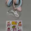 iClever Cat Ear Kids Bluetooth Headphones, LED Lights Up, 74/85dBA Safe Volume Limited, 50H Playtime,Bluetooth 5.2, USB C, Kids Headphones Wireless for Travel iPad Tablet, Meow Macaron Pink