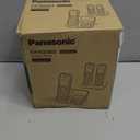 Panasonic Cordless Phone with Answering Machine, Advanced Call Block, Bilingual Caller ID and High-Contrast Display, Expandable System with 3 Handset Cordless Telephones - KX-TGD833M (Metallic Black)