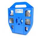 304 Stainless Steel Strapping Band Coil, 1/2" Width, 0.03" Thickness, 100 Ft Roll in Blue Plastic Case with Handle