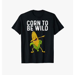 Funny Corn Gift For Men Women Corn On The Cob Costume Farmer T-Shirt 3XL Black