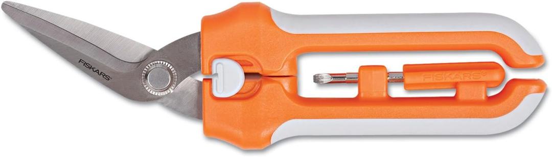 Fiskars Package Opener With Snap-in Screwdriver (158920-1001),Orange