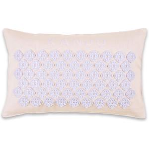 FSA HSA Eligible Kanjo Premium Unscented Acupressure Pillow - 100% Undyed Cotton Linen - Buckwheat Chaff Fill - Relieves Back Pain and Neck Pain