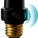 Dusk to Dawn Sensor - Photocell Outdoor Light Timer for Light Fixtures - Photoelectric Sensor Switch for Indoor & Outdoor Light - Compatible with LED Bulbs (Black)