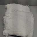 CREVENT Farmhouse Boho Knitted Throw Blanket for Couch Sofa Chair Bed Home Decoration, Soft Warm Cozy Light Weight for Spring Summer Fall (50''X60'' Off White/Ivory/Cream)