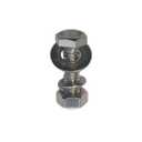 3 x (10 Sets) 1/4"-20 x 1 Stainless Steel Hex Head Screws Bolts, Nuts, Flat & Lock Washers, 18-8 (304) S/S, Fully Threaded