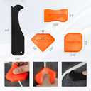 Premium 7 in 1 Caulking Tool Kit  Remove Old Sealant, Smooth New Bead & Re finish Grout Joints Quickly for Bathroom, Kitchen, Tile Edge & Shower  Professional DIY Handyman Grade