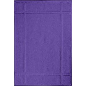 Ample Decor 100% Cotton Bath Mat 34x20 Inches, 1350 GSM Thick Plush, Soft Absorbent, Oeko-Tex Certified, Durable Construction Purple