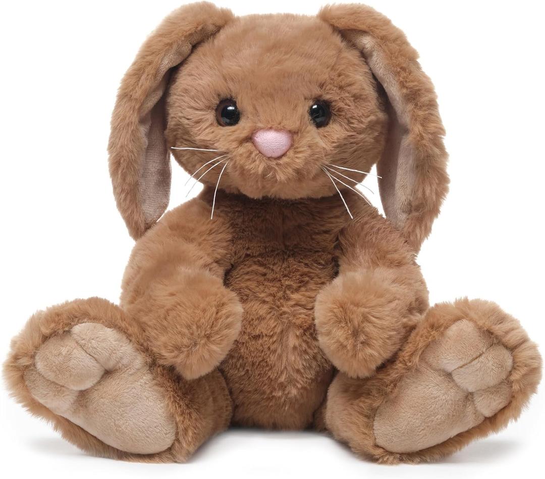 Bearington Bubba The Stuffed Rabbit, 10.5 Inch Brown Bunny Stuffed Animal