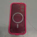 BERFY for iPhone 17 Case, Compatible with MagSafe, Built-in Privacy Screen Protector and Camera Protection, Anti-Spy Full Body Shockproof Matte Phone Case for 17 6.3", Hot Pink