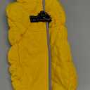 FUAMEY Dog Coat for Small Dogs,Waterproof Dog Winter Jacket with Harness Built in Puppy Cold Weather Coats Reflective Pet Vest with Zipper Warm Fleece Dogs Snowsuit Windproof Yellow Small