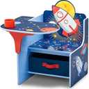 Delta Children Space Adventures Chair Desk with Storage Bin - Ideal for Arts & Crafts, Snack Time, Homeschooling, Homework & More - Greenguard Gold Certified, Blue
