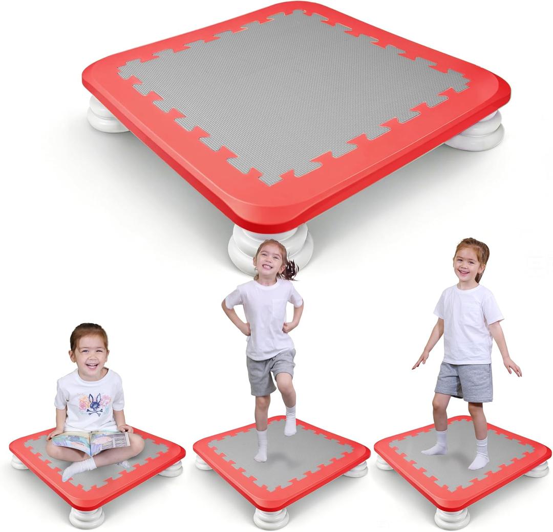 Zhenx Mini Trampoline for Autistic Kids Sensory Bounce Board Indoor Outdoor