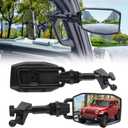 Upgraded Mirrors Doors Off Compatible with Jeep Wrangler JL JLU and Gladiator JT 2024-2026, Quick Release JL Mirror, No Wobble & Quick Removal knob(Not Fit 1986-2023) Patented