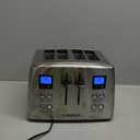 KitchenAid 4-Slice Toaster with Manual High-Lift Lever - KMT4115, Contour Silver