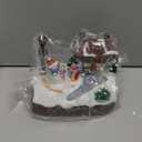 Christmas Village Houses Indoor Decorations Christmas Village Figurine Light Snowman Tree Decor Home Table Winter Holiday Decor Xmas Gifts