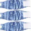 Wegreeco Jeans Washable Male Dog Diapers (Pack of 3) - Washable Male Dog Belly Wrap (Medium - 15"- 17" Waist)