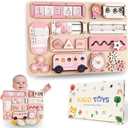 Large Busy Board Montessori Toys for 1 2 3 Year Old - Sensory Toys for Toddlers 1-3 - Fine Motor Skills & Early Learning - Montessori Gift for Boys & Girls - Travel-Friendly & Safe