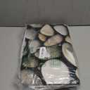 Pebble Stone Bath Mat,Non Slip Bathroom Floor Runner Rug Quick Dry & Absorbent Diatomaceous Earth Kitchen Room Shower Sink Washable Doormat,Minimalist Creative Black White Geometry 20"x32"