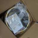 10" Modern Pendant Light, 1-Light Drum Gold Pendant Lights Kitchen Island, Mid Century Single Hanging Lighting for Kitchen, Dining Room, Sink, E26 Base