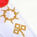 Zombie Girls Costume Kids Character Halloween Cosplay Mesh Top Pants Hooded Coat 3PCS Uniform Outfits (6-7 Years, Red)