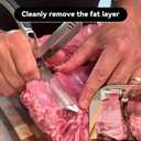 5 x Rib Membrane Removal Tool, Rib Prep Tool, BBQ Rib Skinner, Stainless Steel Rib Membrane Remover Tool, Ergonomic Design for Easy Membrane Removal