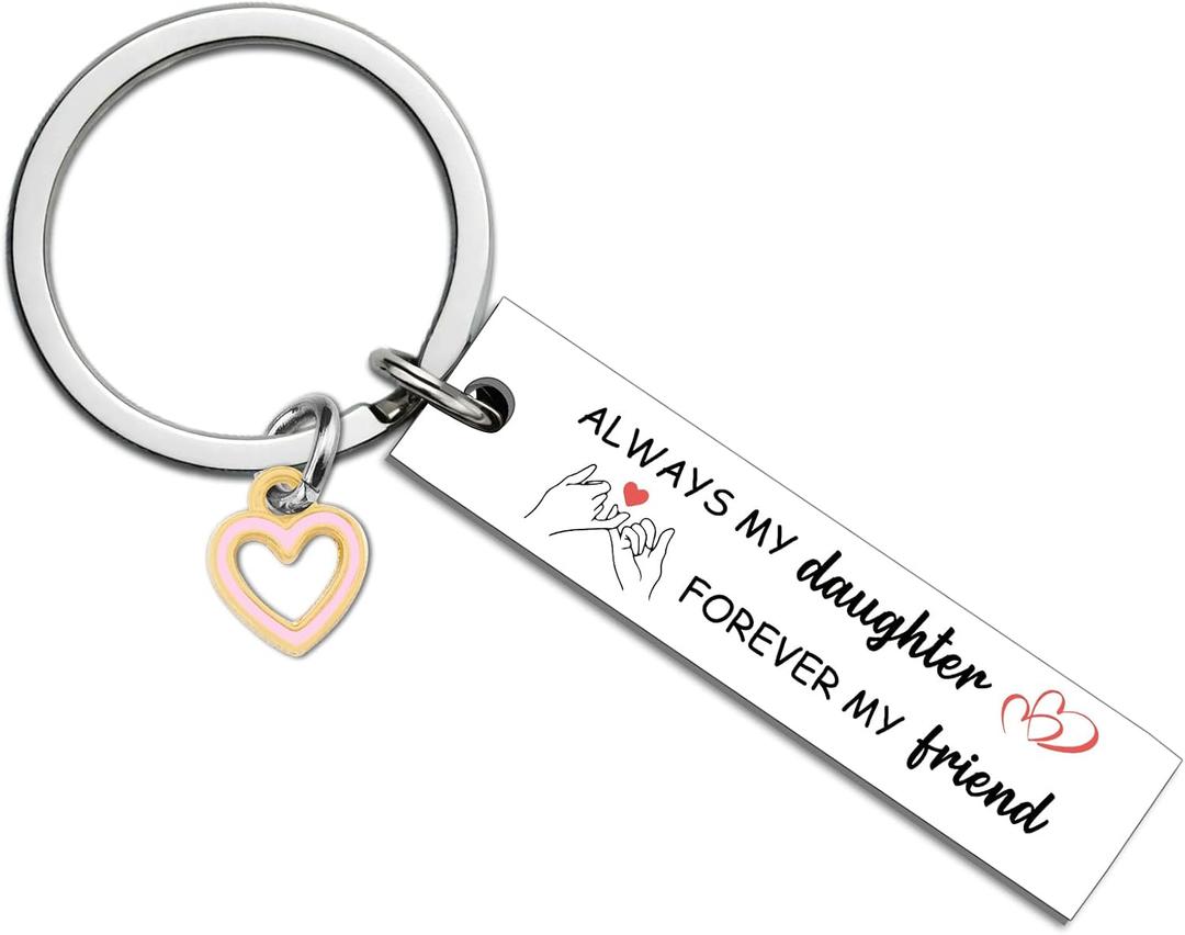Daughter Gifts From Mom Daughter Keychain From Mom | Daughters Birthday Christmas Mothers Day Gift Ideas