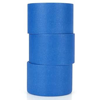 NEOACT 3 Rolls Blue Painters Tape 3 Inches,55 Yards Masking Tape No Residue Blue Tape Wide Roll for Wall Painting,Home Improvement,Packing,DIY Craft Arts