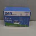 360 Count Extra Heavy Duty Clear Plastic Forks and Spoons, 180 Forks & 180 Spoons, Heat Resistant, Disposable Plastic Silverware Set