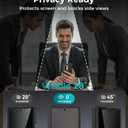 Leather Case for Samsung Galaxy Z Fold 7 with Hinge Protection, [Compatible with MagSafe] with 2 X Privacy Screen Protector Magnetic Cover for Galaxy Z Fold7 2025 [Without Front Frame], Black