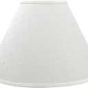 Aspen Creative Transitional Hardback Empire Shaped Spider Construction Lamp Shade, 18" wide (7" x 18" x 12 1/2"), Off White
