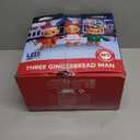 Joiedomi Christmas Inflatable Gingerbread Decoration, Christmas Blow Ups Three Gingerbread Men Yard Decoration with Build-in LEDs, Cute Xmas Gingerbread Inflatable for Outdoor Yard Garden Lawn Decor