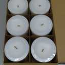 Pillar Candles 2.8x4 Inch 6 Pack White CW Studio Unscented 45-Hour Long Burn, Smokeless Dripless Premium Wax with Cotton Wick for Weddings, Events, Home & Rustic Decor