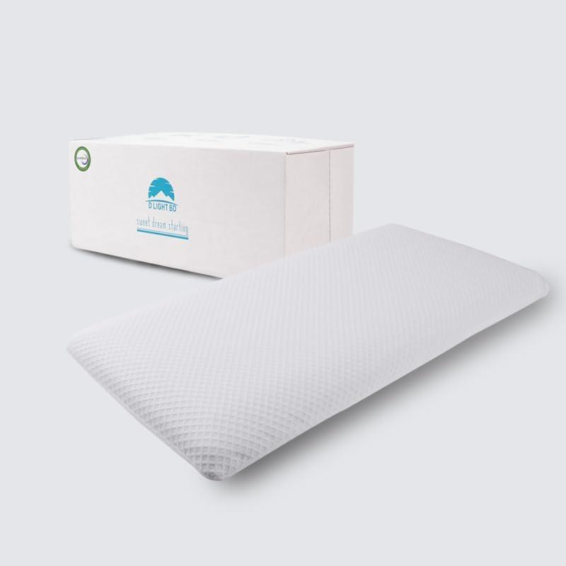 Slim 3.2" Stomach Sleeping Memory Foam Pillow-Thin, Flat, Soft Yet Supportative for Belly, Back& Stomach Sleepers (3.2" Slim-King)
